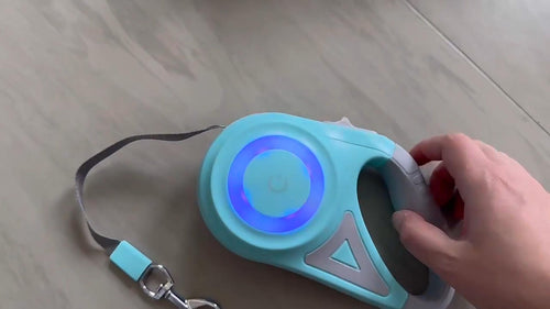 LED Retractable Dog Leash with Spotlight